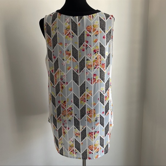 CAbi Grosgrain Floral & Animal Print Hi Low Tank Top - Picture 4 of 4